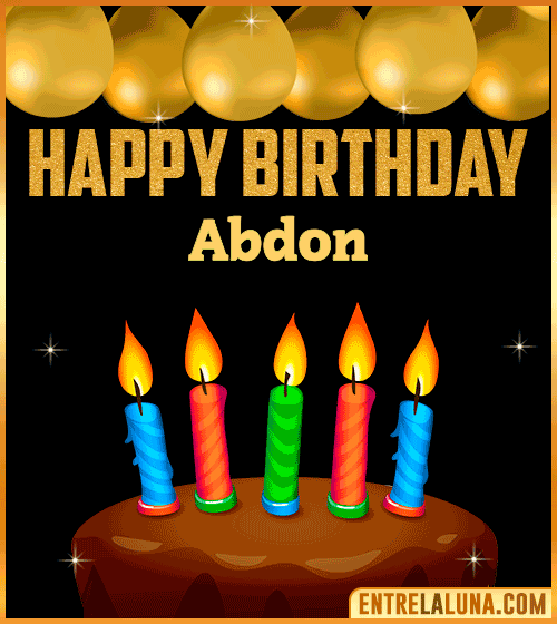 Happy Birthday gif Abdon