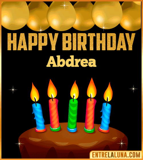 Happy Birthday gif Abdrea
