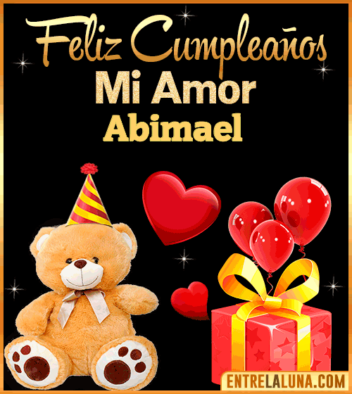 Gif Feliz Cumpleaños mi Amor Abimael