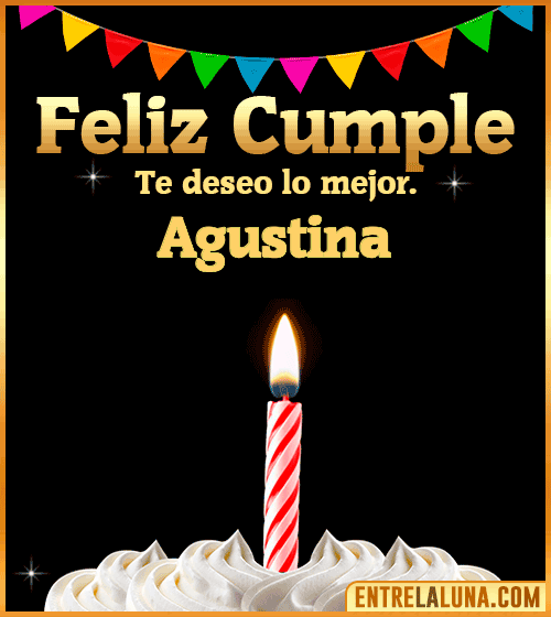 Gif Feliz Cumple Agustina