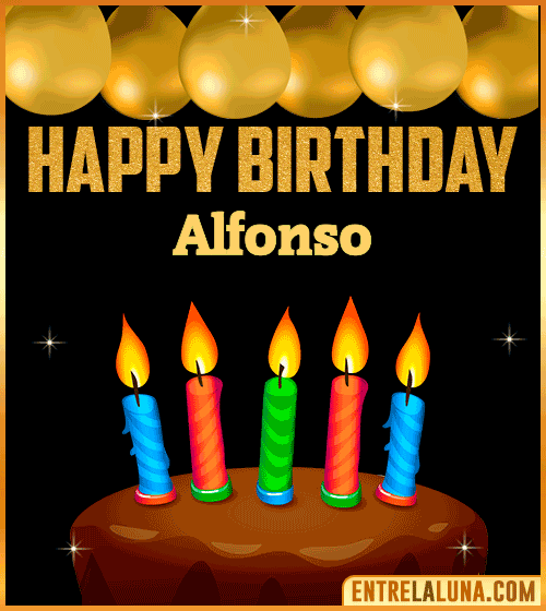 Happy Birthday gif Alfonso