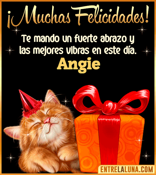 Muchas felicidades en tu Cumpleaños Angie