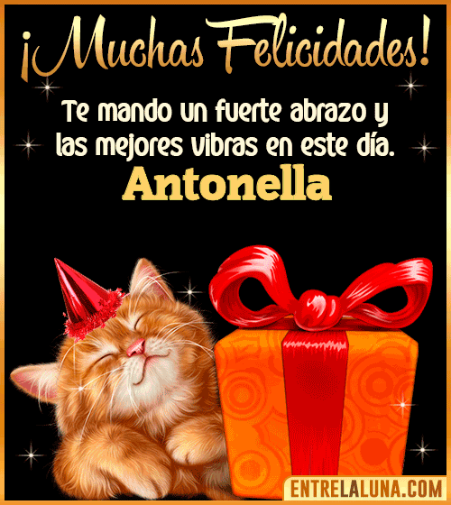 Muchas felicidades en tu Cumpleaños Antonella