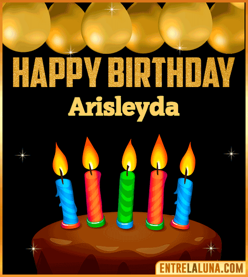 Happy Birthday gif Arisleyda