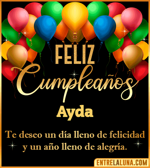 Mensajes de cumpleaños Ayda