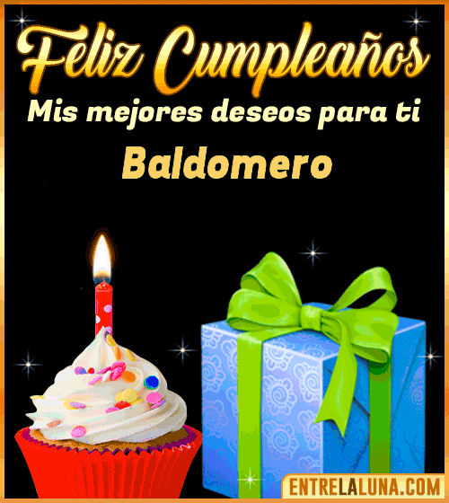 Feliz Cumpleaños gif Baldomero
