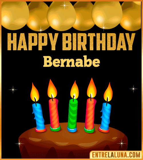 Happy Birthday gif Bernabe