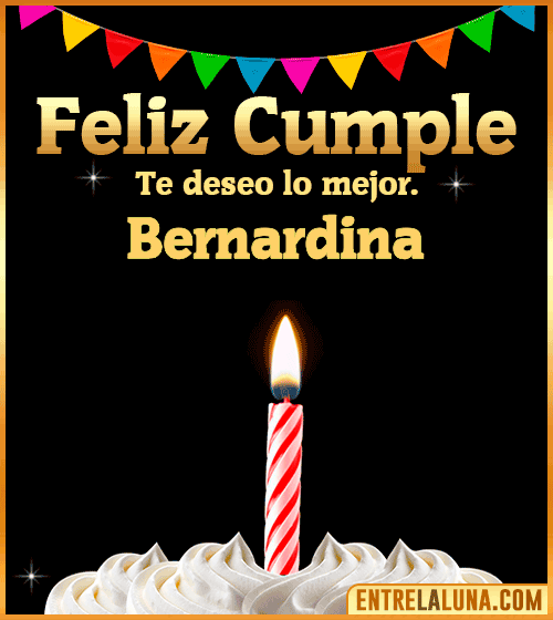 Gif Feliz Cumple Bernardina