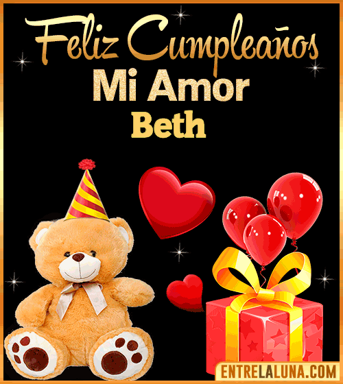 Gif Feliz Cumpleaños mi Amor Beth