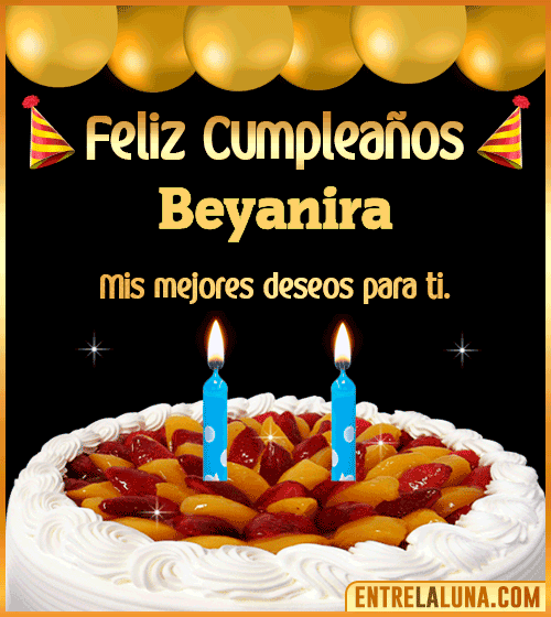 Gif de pastel de Cumpleaños Beyanira