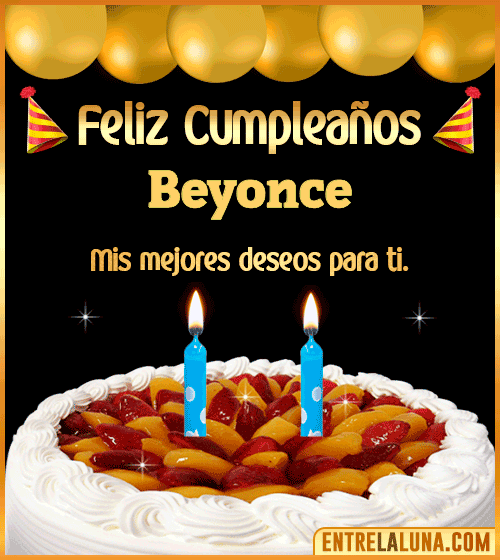 Gif de pastel de Cumpleaños Beyonce
