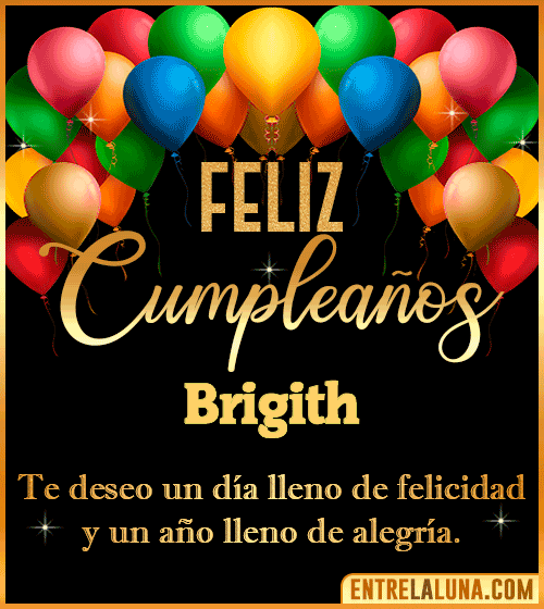 Mensajes de cumpleaños Brigith