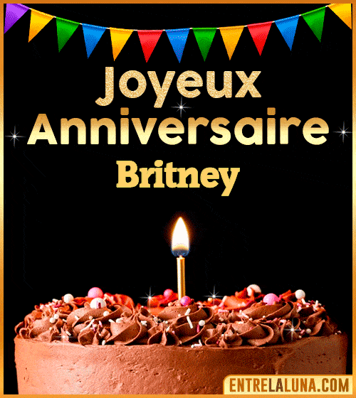 GIF Joyeux Anniversaire Britney