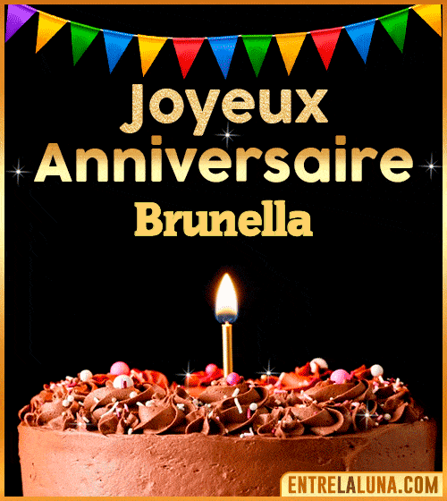 GIF Joyeux Anniversaire Brunella