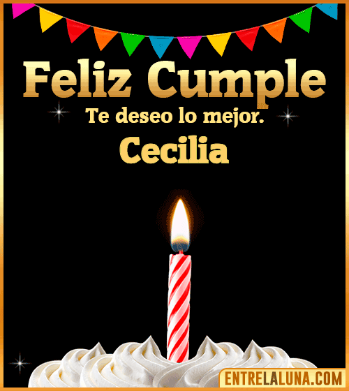 Gif Feliz Cumple Cecilia