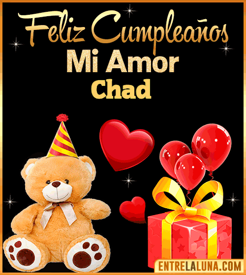 Gif Feliz Cumpleaños mi Amor Chad