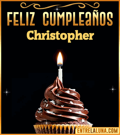 Gif Animado de Feliz Cumpleaños Christopher