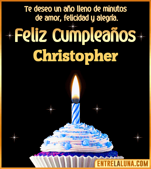 Te deseo Feliz Cumpleaños Christopher