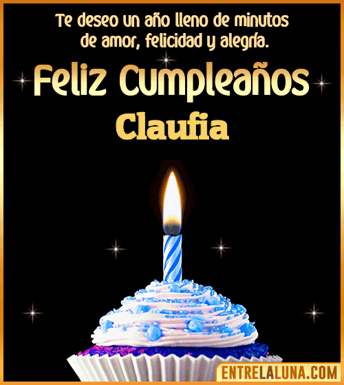 Te deseo Feliz Cumpleaños Claufia