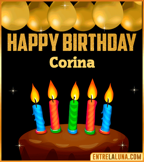 Happy Birthday gif Corina