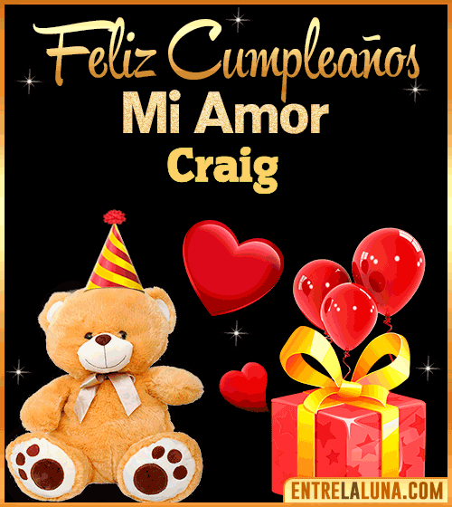 Gif Feliz Cumpleaños mi Amor Craig