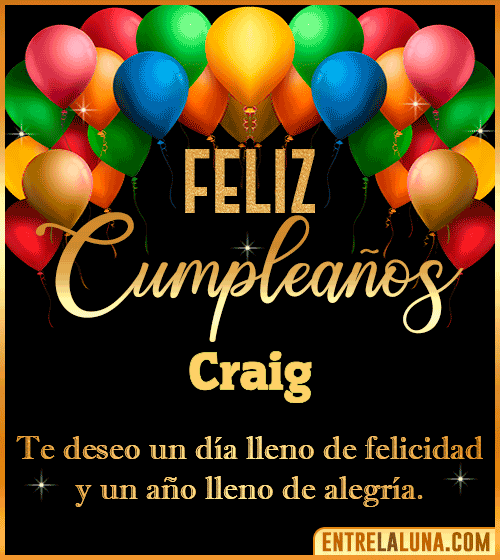 Mensajes de cumpleaños Craig