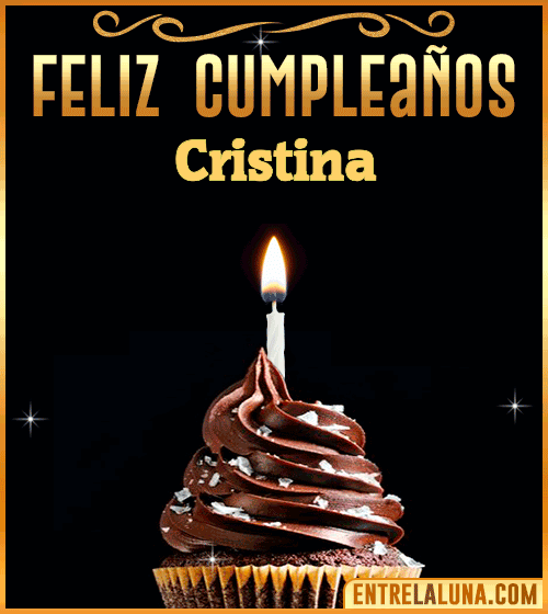 Gif Animado de Feliz Cumpleaños Cristina