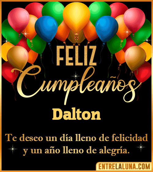 Mensajes de cumpleaños Dalton