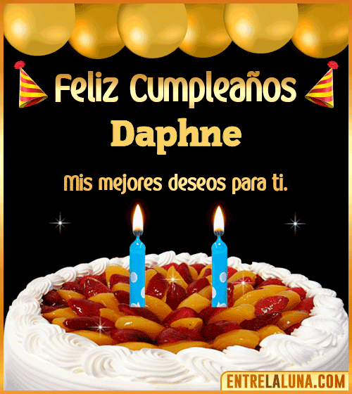 Gif de pastel de Cumpleaños Daphne