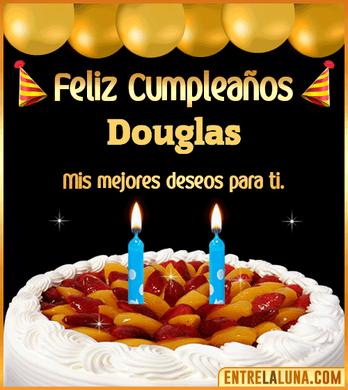 Gif de pastel de Cumpleaños Douglas