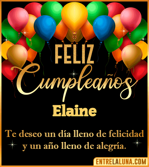 Mensajes de cumpleaños Elaine