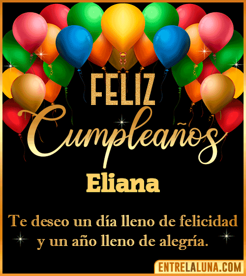 Mensajes de cumpleaños Eliana