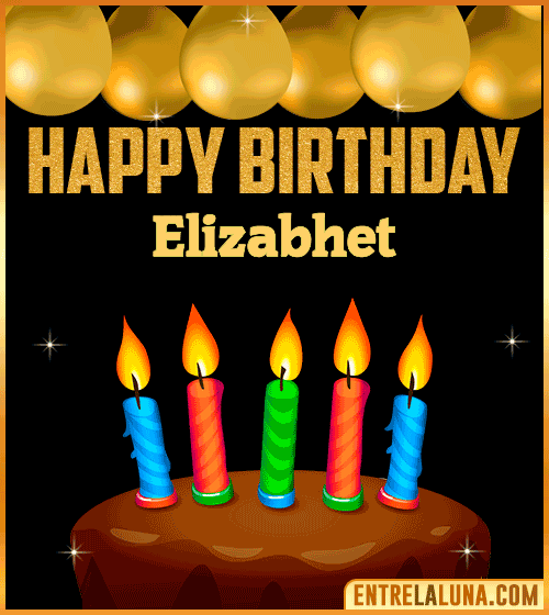 Happy Birthday gif Elizabhet