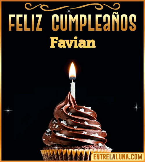 Gif Animado de Feliz Cumpleaños Favian