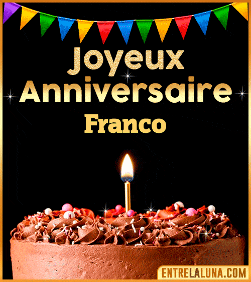 GIF Joyeux Anniversaire Franco