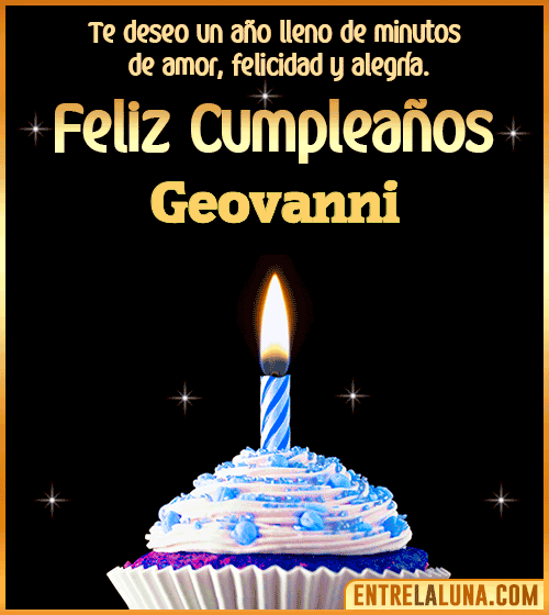 Te deseo Feliz Cumpleaños Geovanni