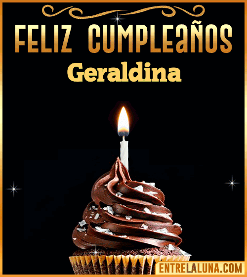Gif Animado de Feliz Cumpleaños Geraldina