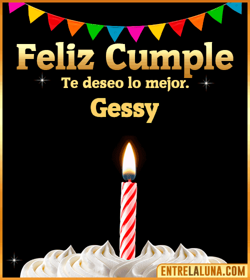 Gif Feliz Cumple Gessy