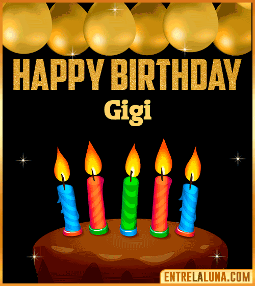 Happy Birthday gif Gigi