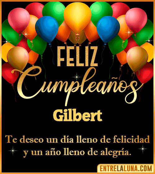 Mensajes de cumpleaños Gilbert