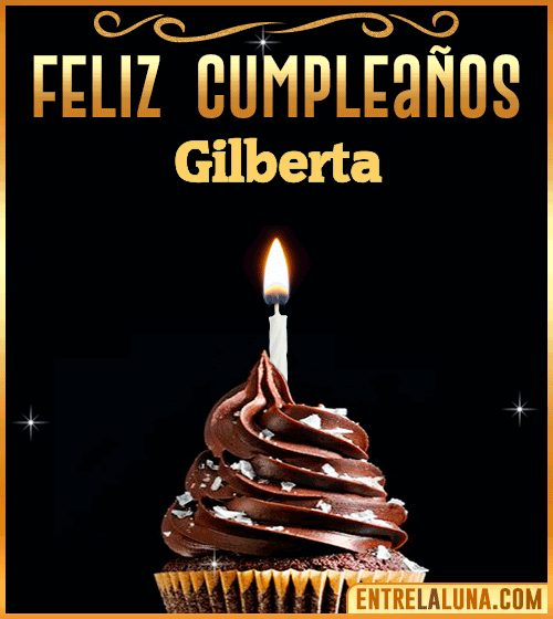 Gif Animado de Feliz Cumpleaños Gilberta