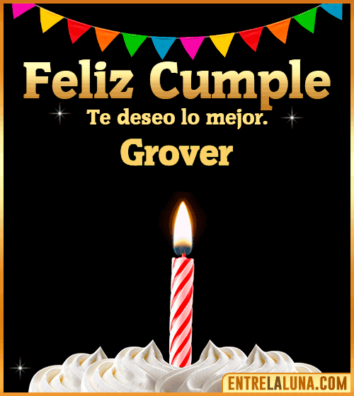 Gif Feliz Cumple Grover