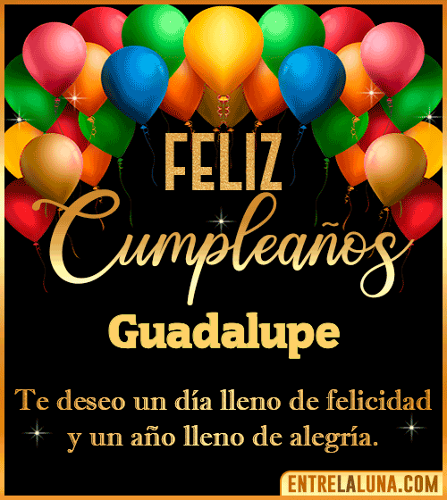 Mensajes de cumpleaños Guadalupe