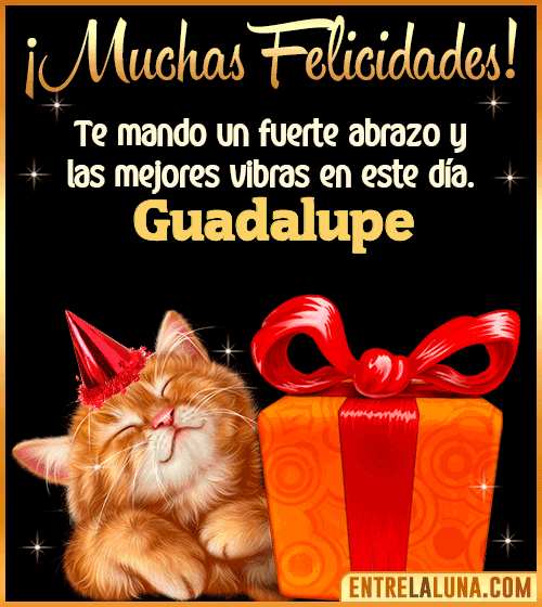 Muchas felicidades en tu Cumpleaños Guadalupe