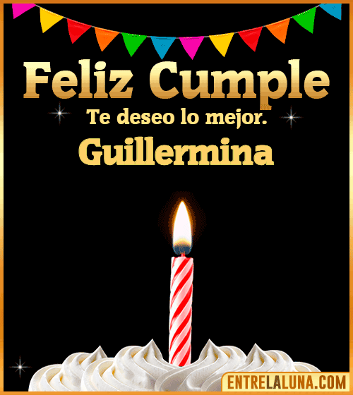 Gif Feliz Cumple Guillermina