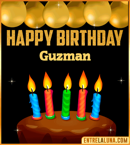 Happy Birthday gif Guzman