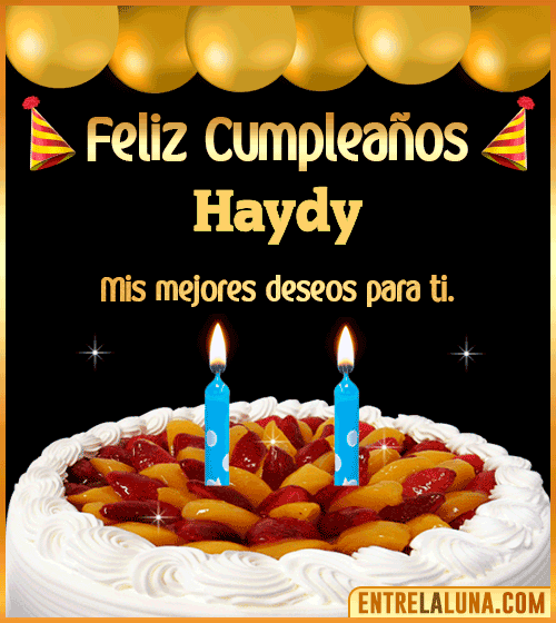 Gif de pastel de Cumpleaños Haydy