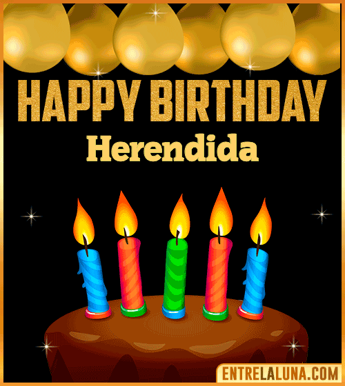 Happy Birthday gif Herendida