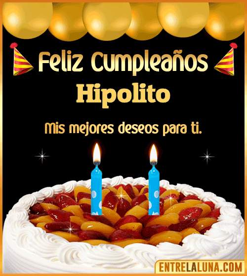 Gif de pastel de Cumpleaños Hipolito