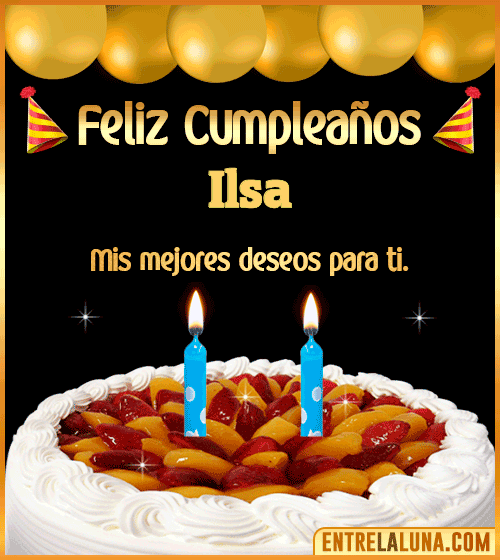 Gif de pastel de Cumpleaños Ilsa